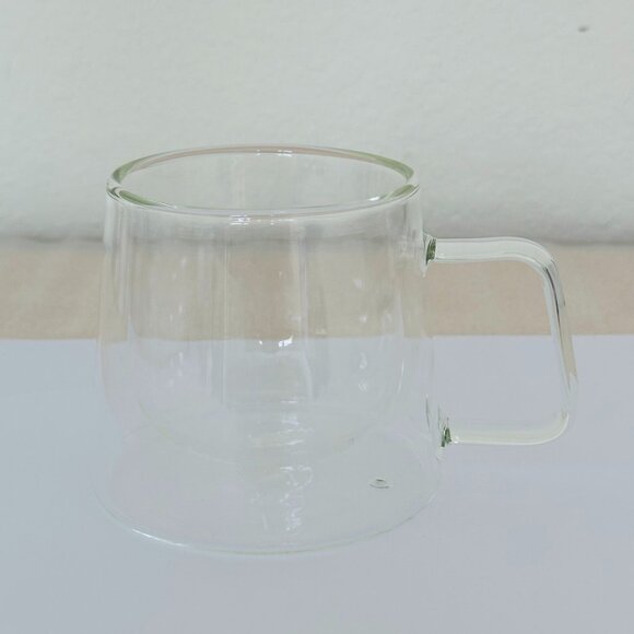 Four New LEMONSODA Double Walled Glass Coffee Drink Mug with Handle, 250 mL - Picture 7 of 9